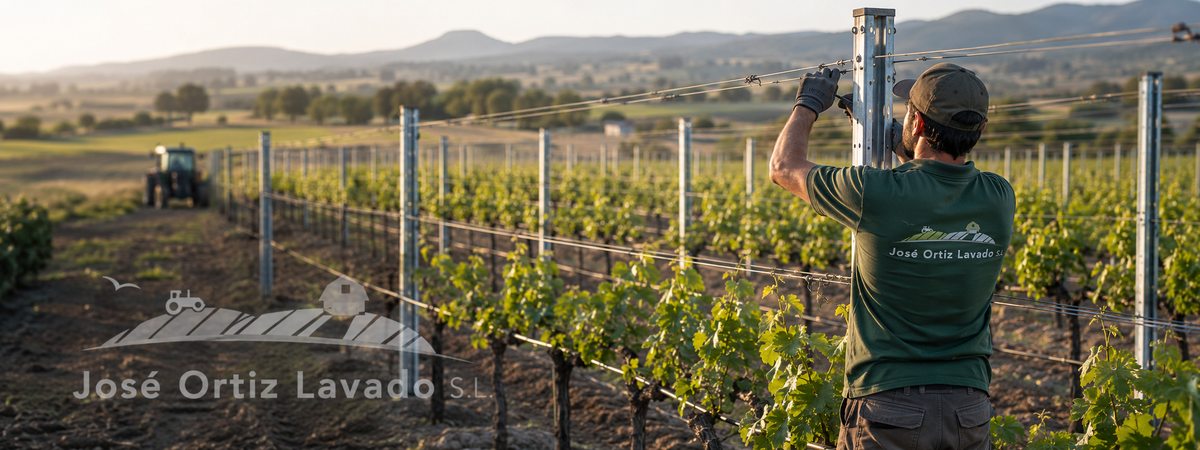 Espalderas agrícolas: una estructura que debe durar toda la vida de la plantación